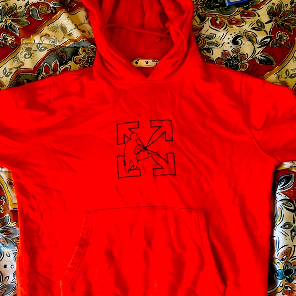 Off white hoodie orange